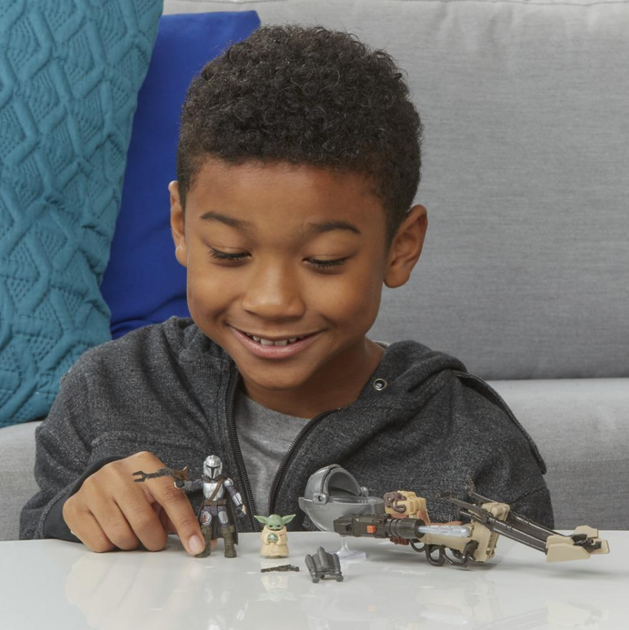 Фигурки Мандалорец и Малыш Йода на Спидере Star Wars The Mandalorian The Child Hasbro E9680 - Фото 7 Фигурки Мандалорец и Малыш Йода на Спидере Star Wars The Mandalorian The Child Hasbro E9680 - изображение 7