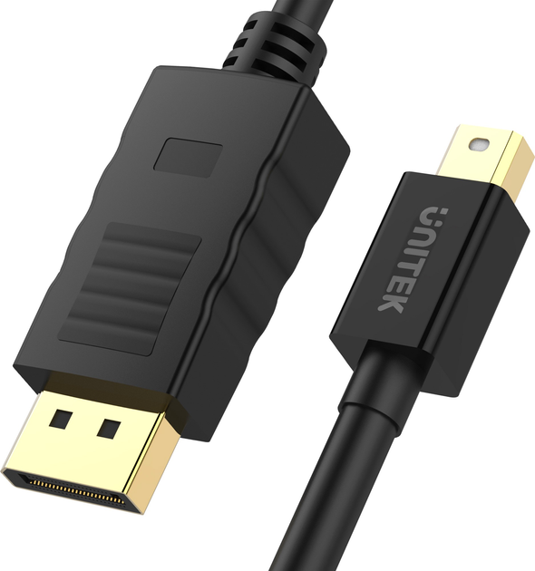 Kabel Unitek miniDisplayPort/DisplayPort M/M 3 m Czarny (Y-C612BK) - obraz 2