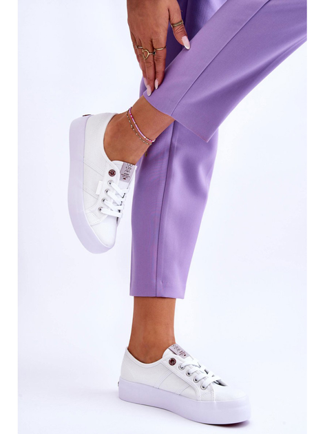 Жіночі кеди низькі Cross Jeans LL2R4040 36 Білі (8697319463453) - зображення 4