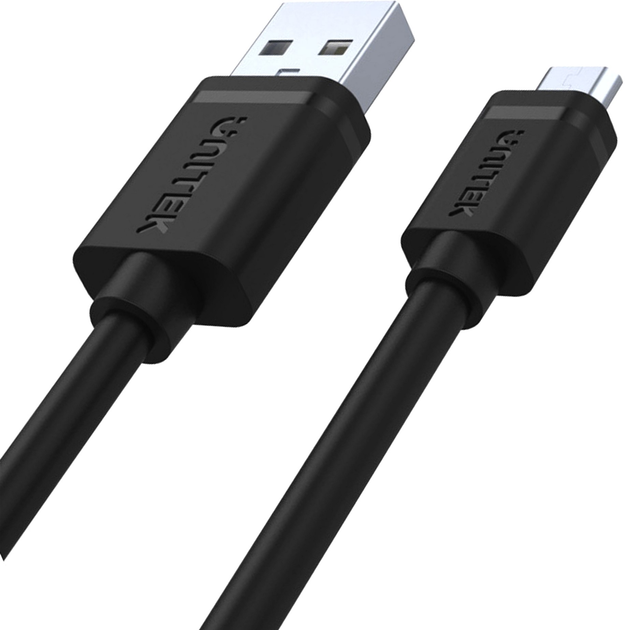 Kabel Unitek microUSB-USB 2.0 3 m Czarny (Y-C435GBK) - obraz 2