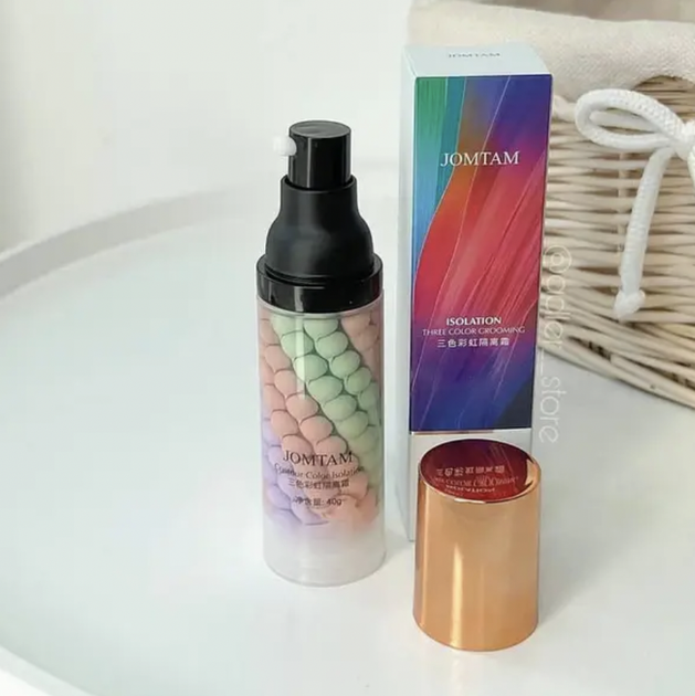 База під макіяж для обличчя триколірна Jomtam Isolation Three Color Grooming Вирівнювальна основа-праймер 40г - Фото 6 База під макіяж для обличчя триколірна Jomtam Isolation Three Color Grooming Вирівнювальна основа-праймер 40г - зображення 6