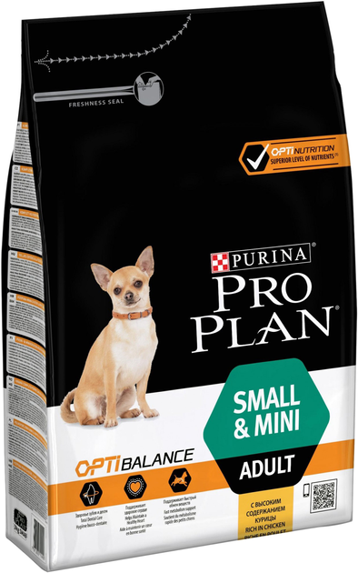 Karma sucha dla psów dorosłych Purina Pro Plan Adult small, mini z smakiem kury 3 kg (7613035114920) - obraz 1