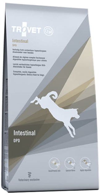 Sucha karma dla psów Trovet Intestinal DPD kaczka 3 kg (8716811001397) - obraz 1