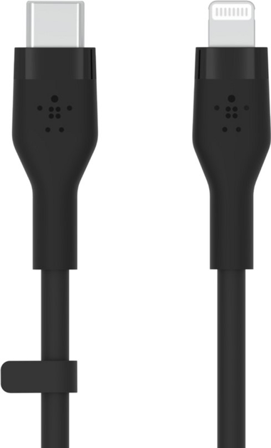 Kabel Belkin USB-C - Lightning Silikon 2 m Czarny (CAA009BT2MBK) - obraz 2