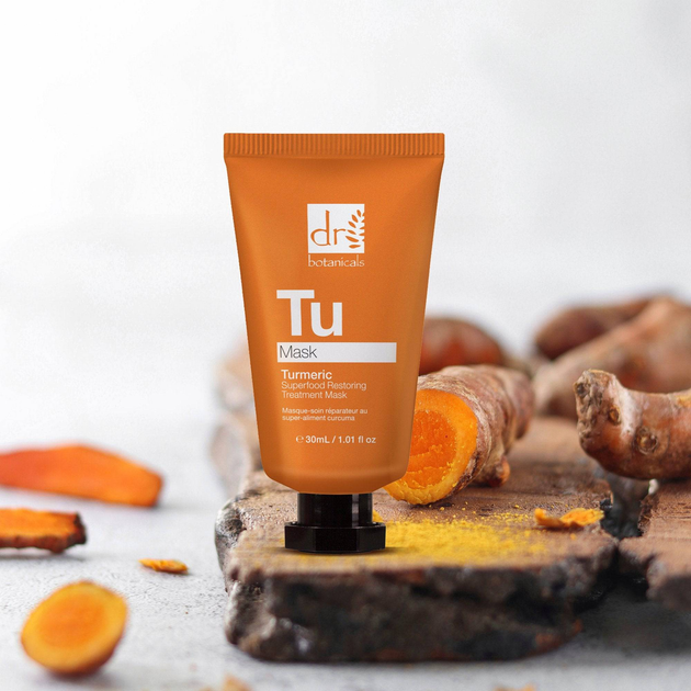 Відновлююча лікувальна маска Dr. Botanicals SuperFood Tumeric 30 мл (7061284459055) - зображення 4
