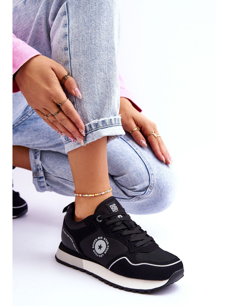 Buty sportowe damskie z siatką na platformie do kostki Big Star LL274541 38 Czarne (5900714624637) - obraz 3