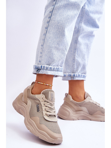 Sneakersy damskie Big Star LL274A066 37 Beżowe (5900714634377) - obraz 4