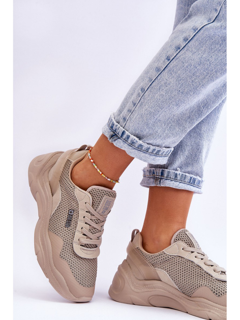 Sneakersy damskie Big Star LL274A066 37 Beżowe (5900714634377) - obraz 5