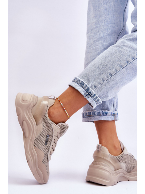 Sneakersy damskie Big Star LL274A066 37 Beżowe (5900714634377) - obraz 6