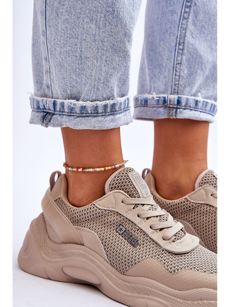 Sneakersy damskie Big Star LL274A066 37 Beżowe (5900714634377) - obraz 7