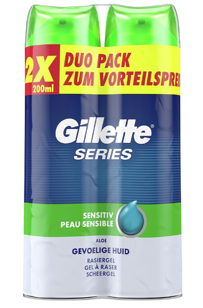 Гель для бритья Gillette Series Sensitive Skin Duo Pack 2х200 мл от ...