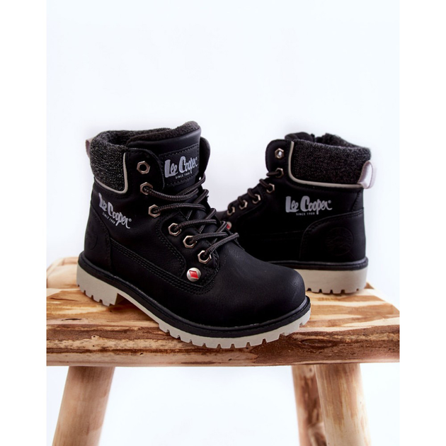 Черевики демісезонні дитячі Lee Cooper LCJ-22-01-1491 31 Чорні (5904292119899) - зображення 2