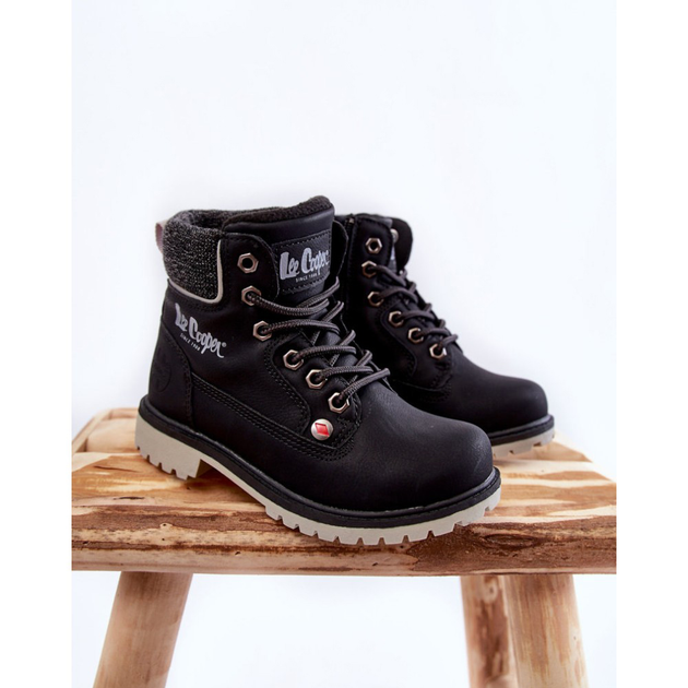 Trzewiki chłopięce Lee Cooper LCJ-22-01-1491 31 Czarne (5904292119899) - obraz 3