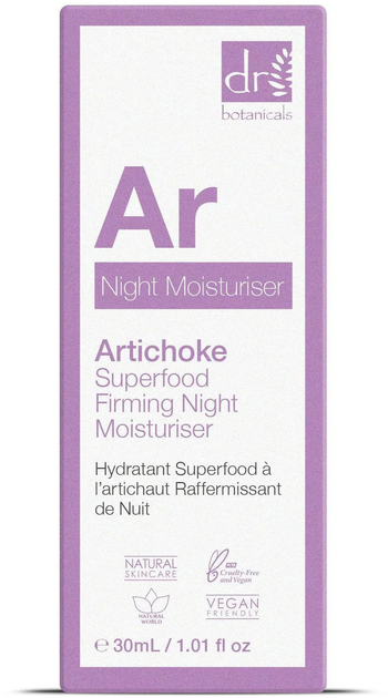 Krem ujędrniający nawilżający na noc Dr. Botanicals SuperFood Artichoke 30 ml (7061288330206) - obraz 2