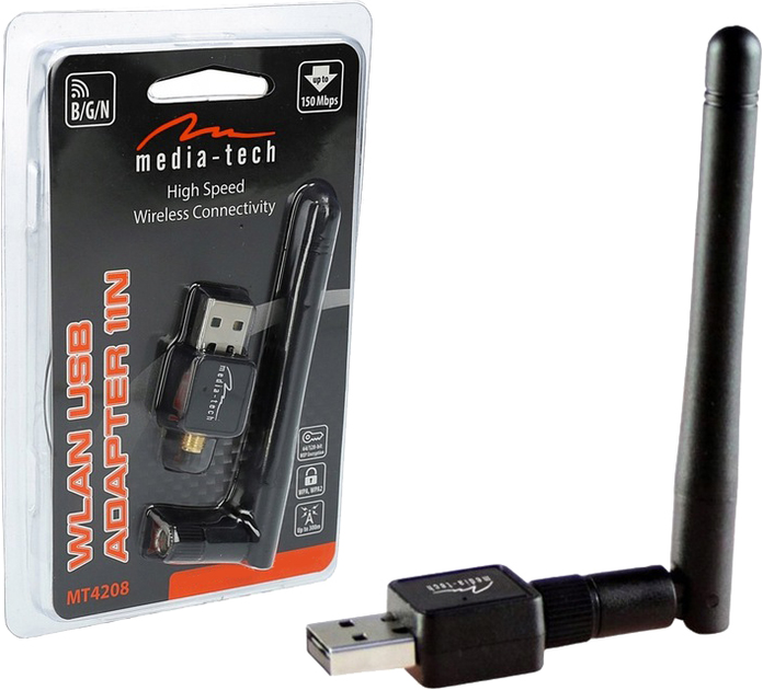 Adapter WiFi Media-tech MT4208 (5906453142081) - obraz 1