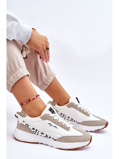 Buty sportowe damskie na platformie do kostki Big Star LL274957 37 Białe (5900714646172) - obraz 6