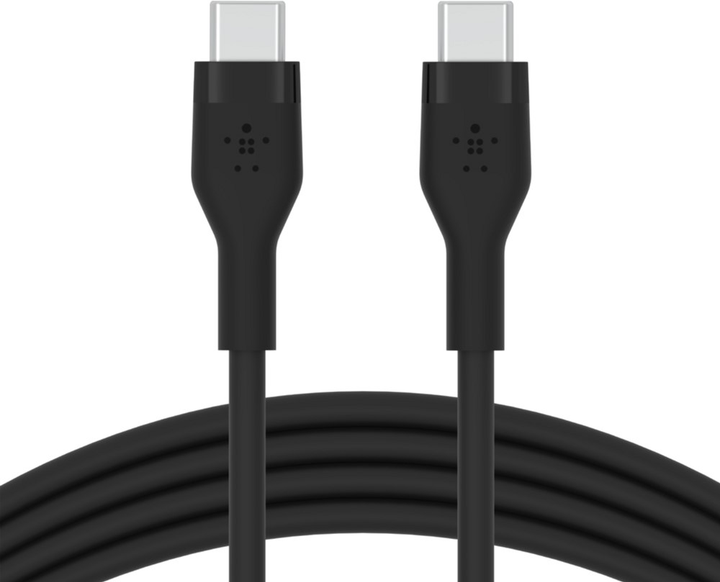 Кабель Belkin USB-C - USB-C 2.0 Silicone 1 м Black (CAB009BT1MBK) - зображення 1