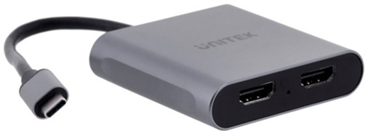 Adapter Unitek USB-C do 2x HDMI 4K MST (V1404B) - obraz 1