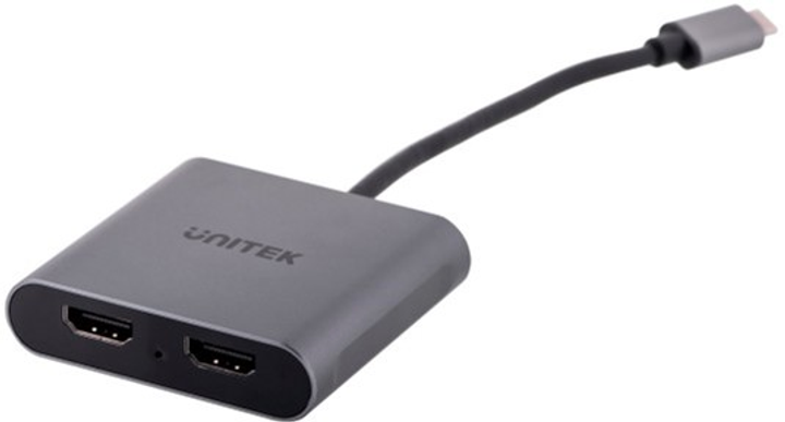 Adapter Unitek USB-C do 2x HDMI 4K MST (V1404B) - obraz 2
