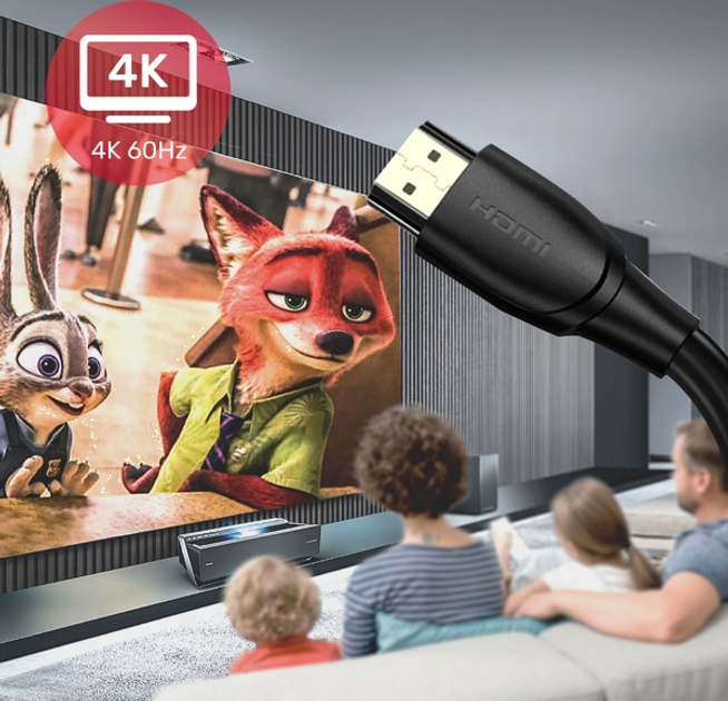 Kabel Unitek HDMI 2.0 4K 7 m (C11068BK) - obraz 7