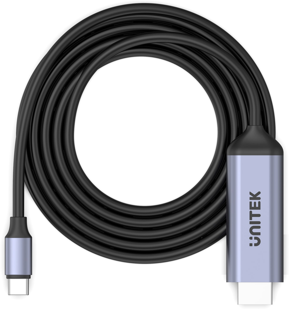 Kabel Unitek USB-C do HDMI 2.1 8K 1,8 m Czarny (4894160048257) - obraz 5