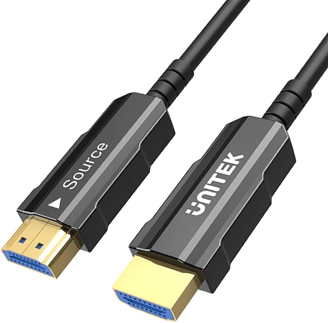 Kabel Unitek HDMI - HDMI 2.0 AOC 4K 60 Hz 40 m (C11072BK-40M) - obraz 1