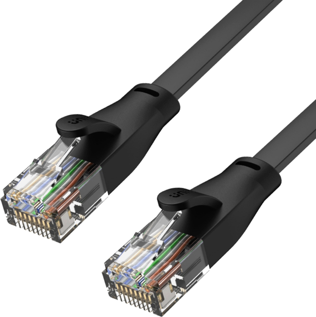 Patchcord Unitek Cat.6 UTP RJ-45 (8P8C) 0.5 m (C1811GBK) - obraz 1