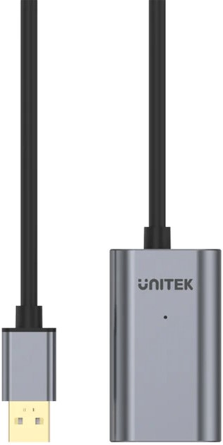 Кабель-подовжувач Unitek USB 2.0 20m AM/AF Premium + DC (Y-274) - зображення 3