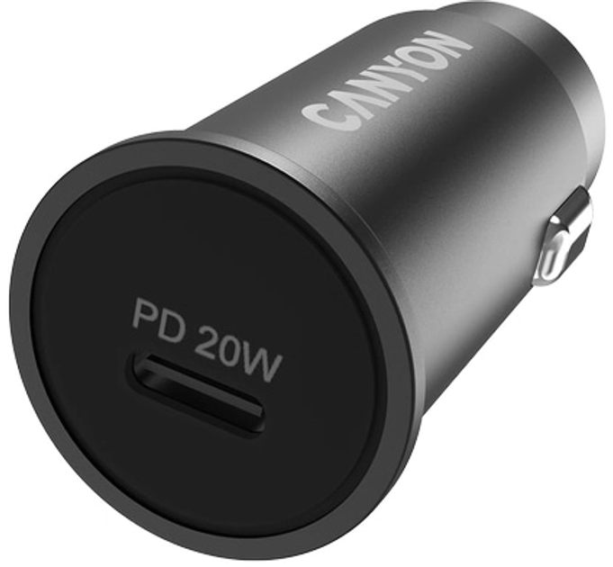 Ładowarka samochodowa Canyon C-20 PD 20W USB-C Czarna (CNS-CCA20B) - obraz 3