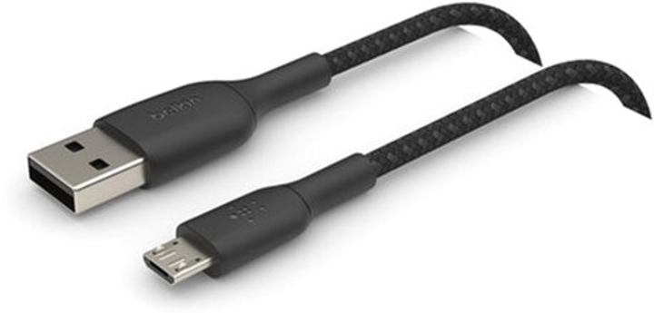 Кабель Belkin BoostCharge Micro-USB to USB-A 1 м Black (CAB007BT1MBK) - зображення 2