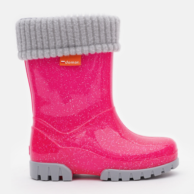 Детские резиновые сапоги для девочки Demar Twister Lux 0406 G 26-27 Розовые (5901232050755) 