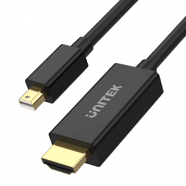 Adapter Unitek mini DisplayPort na HDMI 4K 30Hz 2 m (4894160046833) - obraz 1