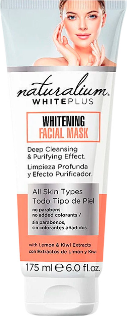 Maska do twarzy wybielająca Naturalium White Plus 175 ml (8436551471365) - obraz 1