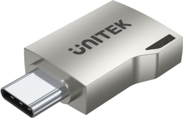 Adapter Unitek A1025GNI USB-A - USB-C Srebrny (A1025GNI) - obraz 1