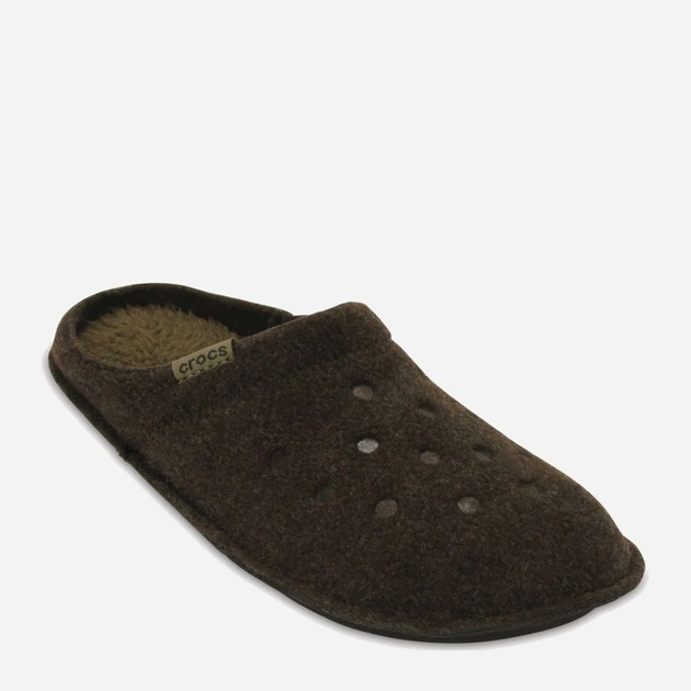 Kapcie domowe męskie Crocs Classic Slipper 203600-ESWT M13 48-49 31 cm Ciemnobrązowe (887350816532) - obraz 2