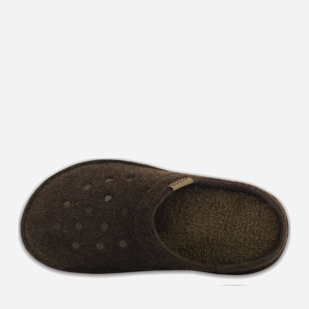 Kapcie domowe męskie Crocs Classic Slipper 203600-ESWT M13 48-49 31 cm Ciemnobrązowe (887350816532) - obraz 4