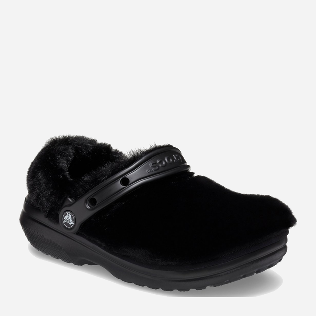 Жіночі крокси утеплені Crocs Classic Fur Sure 207303-BLK M6/W8 38-39 24 см Чорні (191448821552) - зображення 2