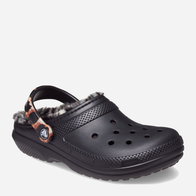 Жіночі крокси утеплені Crocs Classic Lined Animal Remix Clog 207842-BKMA W7 39-40 Bkma (191448996465) - зображення 2