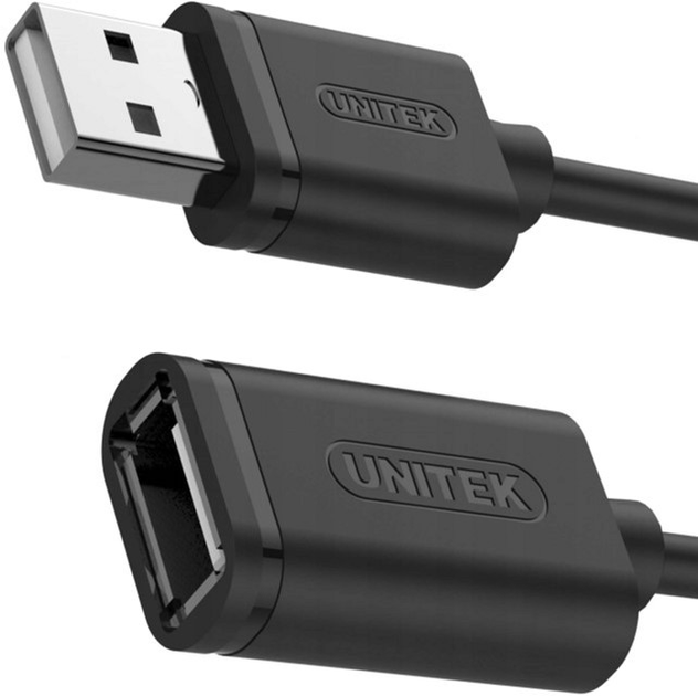 Adapter Unitek Y-C449GBK USB-A - USB-A 1.5 m Black (Y-C449GBK) - obraz 2