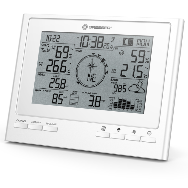 Метеостанція Bresser 7-in-1 Exclusive Line Weather Center Climate Scout (7003100GYE000) - изображение 2
