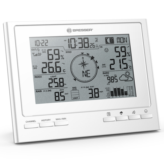 Метеостанція Bresser 7-in-1 Exclusive Line Weather Center Climate Scout (7003100GYE000) - изображение 4