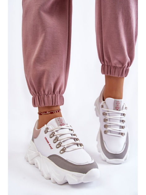 Sneakersy damskie Cross Jeans KK2R4071C 38 Białe (8697319352450) - obraz 3