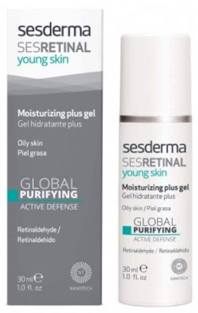 Krem do twarzy Sesderma Sesretinal Young Skin Moisturizing Plus Gel Oily Skin 30 ml (8429979435590) - obraz 1