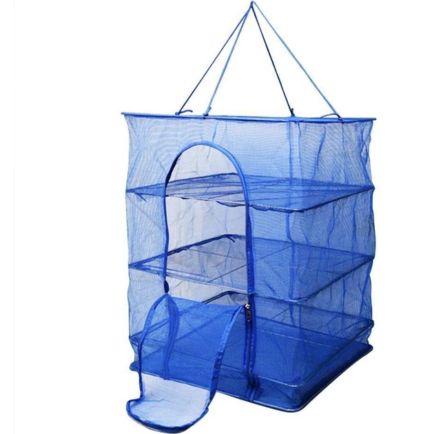 Складная сетка для сушки рыбы на 3 полки 35×35×65см - изображение 6