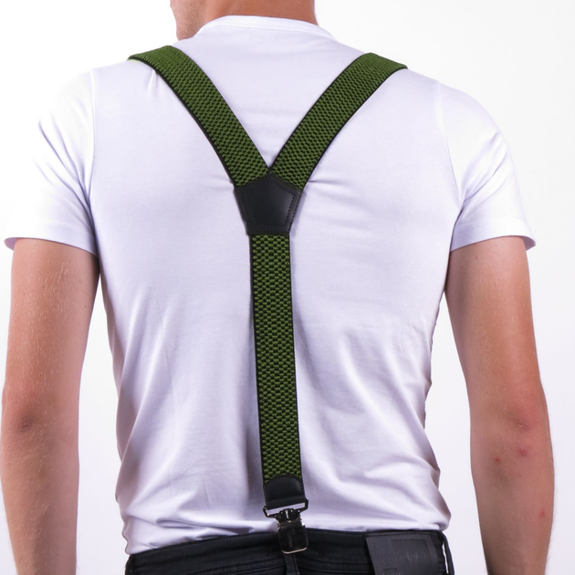 Мужские широкие подтяжки для штанов, Зеленые от продавца: WOLFSHOP – винтернет-магазине ROZETKA