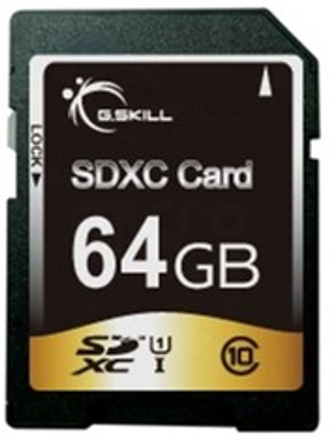 G.SKILL SDXC 64GB UHS-I 10 (FF-SDXC64GN-U1) - obraz 1
