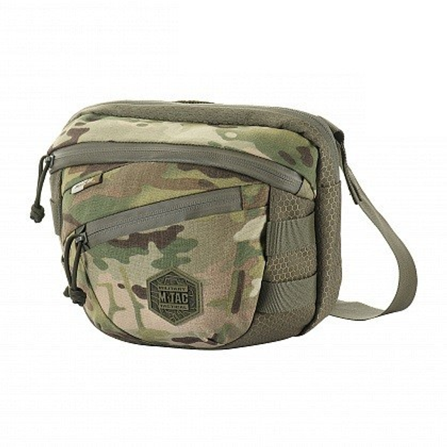 Сумка тактическая через плечо на грудь M-TAC Sphaera Hex Hardsling Bag Gen.II Elite Multicam/Ranger Green для пистолета (сумка на пояс) - изображение 1