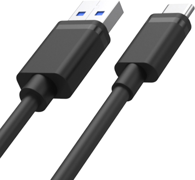 Кабель Unitek USB-A - USB-C 50 см Black (Y-C481BK) - зображення 2