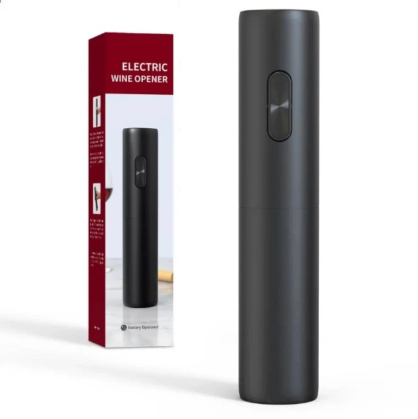 Штопор электрический для открывания вина / винных бутылок, на батарейках, черный (66206303) - изображение 1