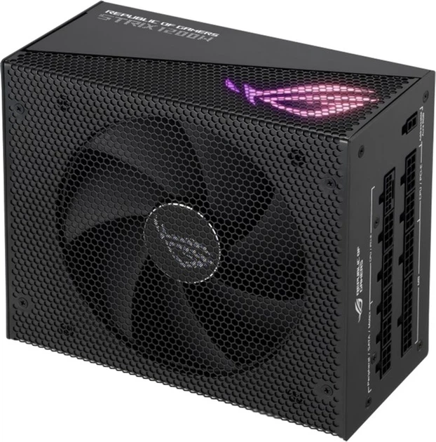 Блок живлення Asus ROG STRIX PCIE5 1200W Gold Aura Edition (90YE00P0-B0NA00) - зображення 3